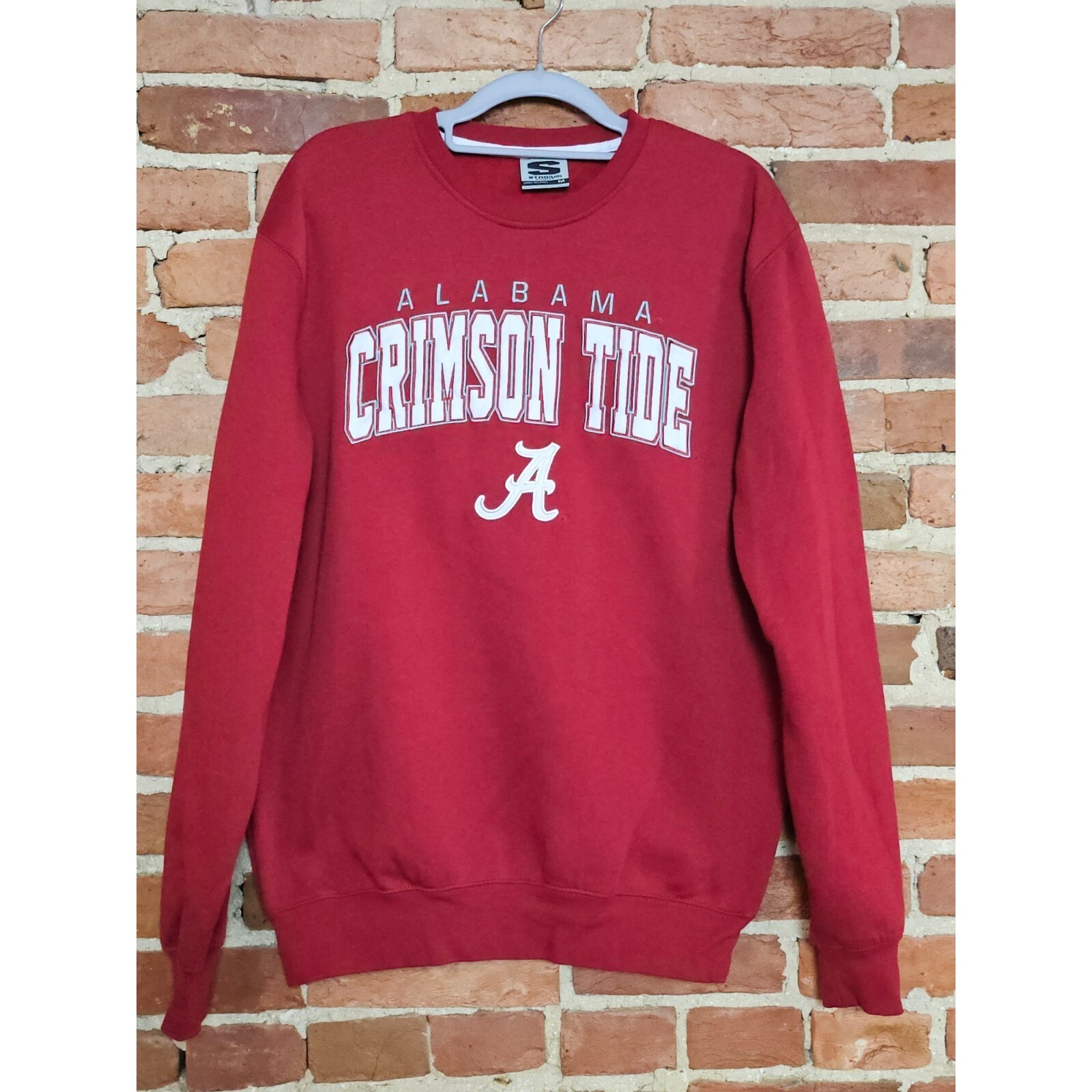Alabama Crimson Tide Sweatshirt Mens Medium Red Stadium Athletics Ncaa Football